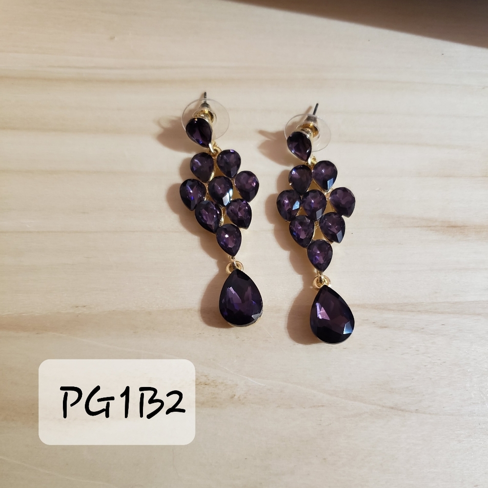 Crystal,Rhinestone Boutique Drop Down Dangle Earrings 4 Styles to Choose From